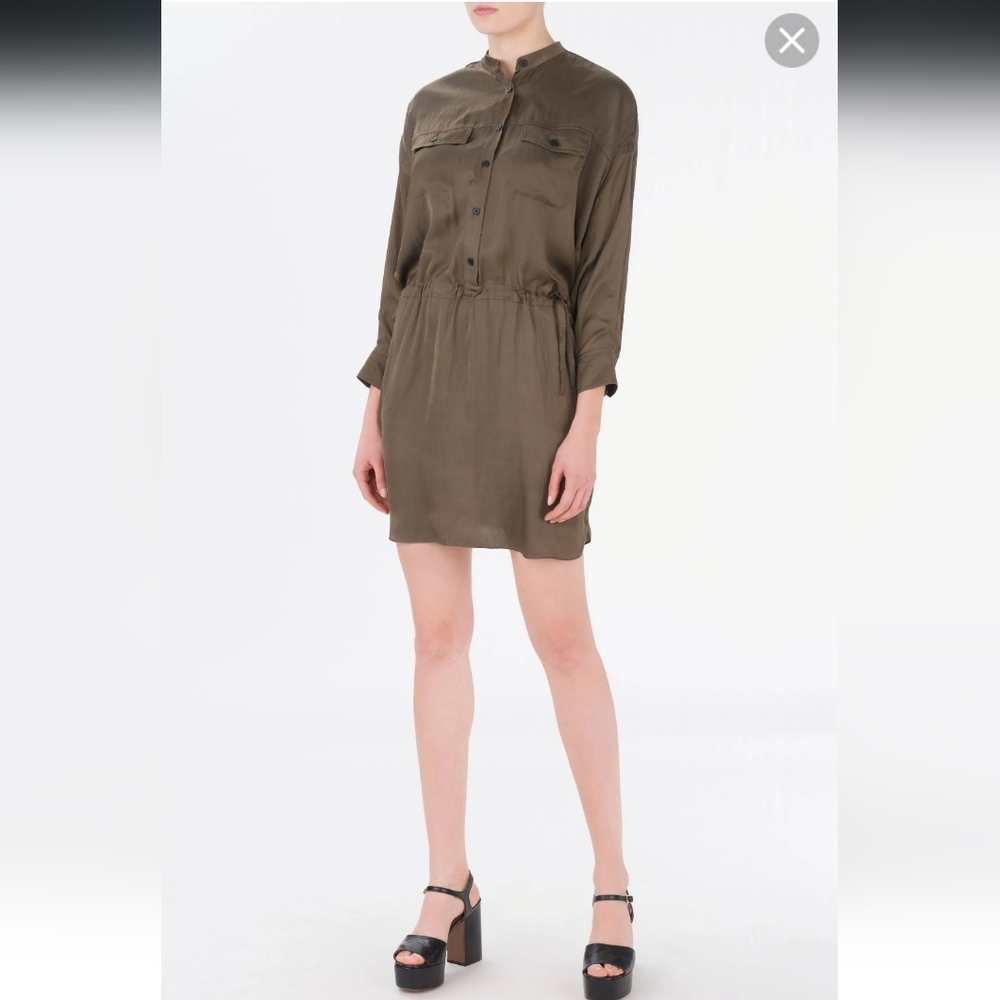 ZADIG & VOLTAIRE Romeo Satin Robe Dress. - Picture 3 of 16